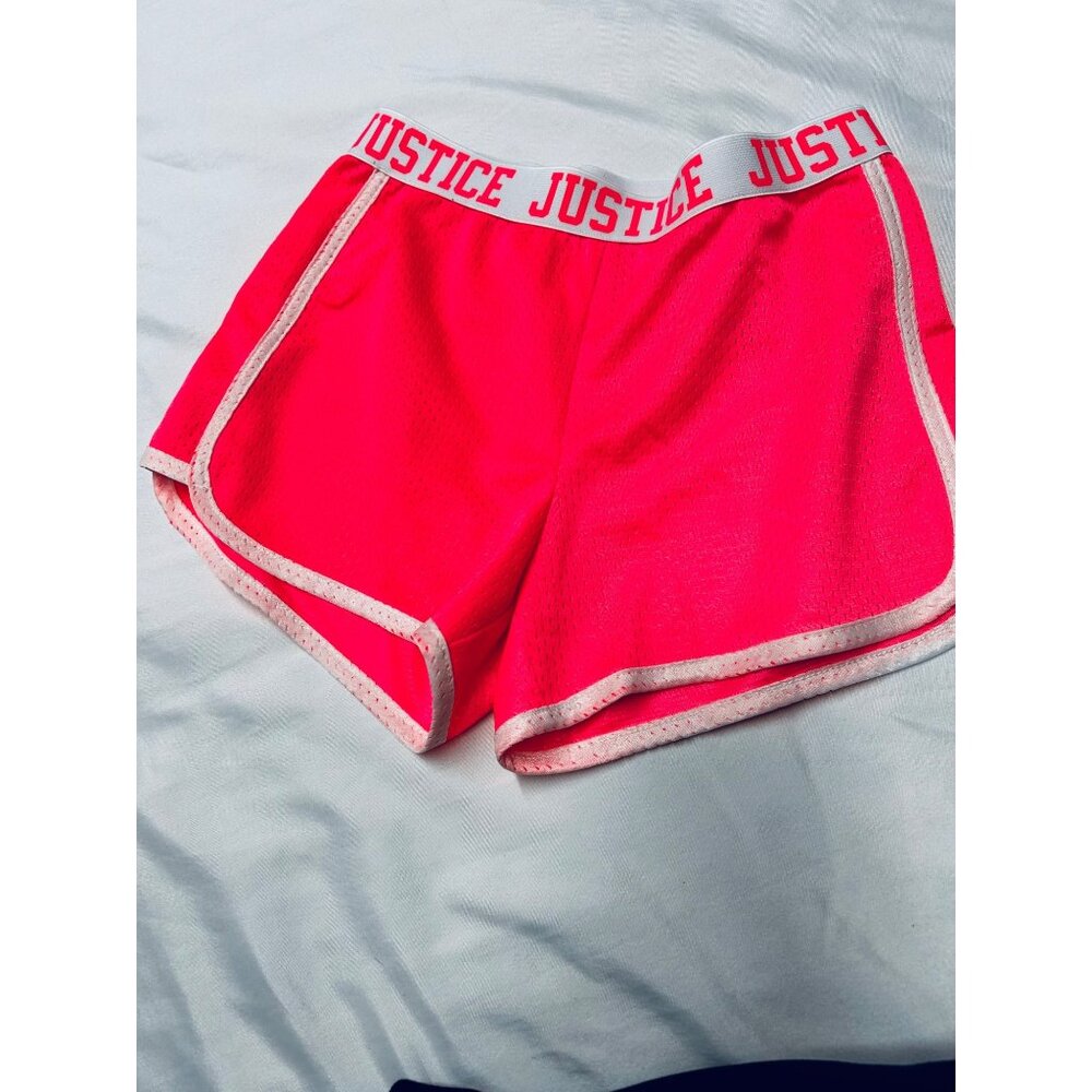 Justice Active Pink Dolphin Shorts Size 12